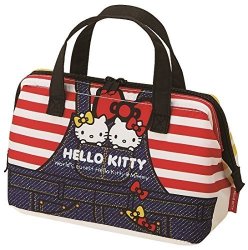 Skater Insulated Coin Type Lunch Bag Hello Kitty Denim KGA1 From Japan