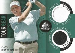 Colin Montgomerie - "authentic Tour Gear" Card - By Upper Deck 2014