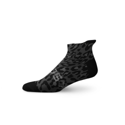 Leopard Black Tab Socks - Small
