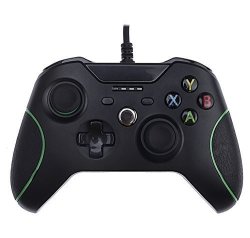 Reytid Xbox One Wired Controller With 3.5MM Jack - Black - Microsoft Game Pad Gaming Control Bluetooth XB1 S