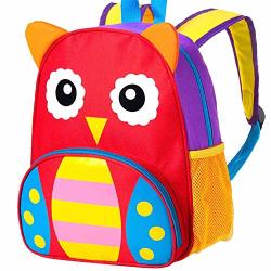 Toddler Backpack For Girls And Boys 12" Owl Preschool Bag