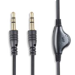 Dcfun 3.5MM Male To Female Stereo Headphone Audio Extension Cable Cord With Volume Control 4FT