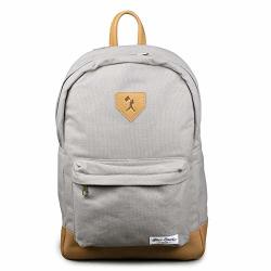 Hayes Glove Leather And Canvas Backpack Grey
