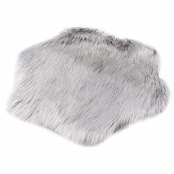Buedvo Area Rug Wool Imitation Sheepskin Rugs Faux Fur Non Slip Bedroom Shaggy Carpet Mats
