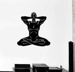 Wall Decal Mantra Yoga Mffitation Buddhism Prayer Vinyl Stickers 2988