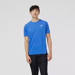 New Balance Men's Accelerate Ss T-Shirt - Marine Blue - LG