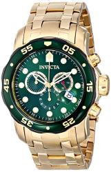 Invicta Men's 80072 Pro Diver Analog Display Swiss Quartz Gold Watch