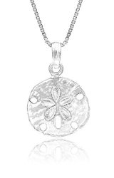 Sterling Silver Sand Dollar Necklace 