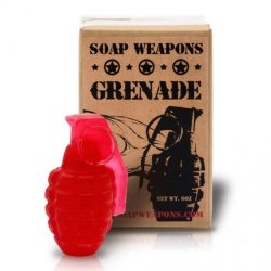 Soap Grenade - Full Size Handmade Red Soap Grenade By Chocolateweapons