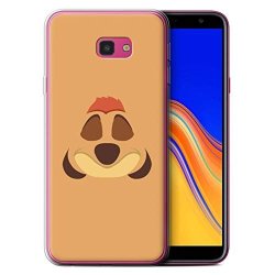 Eswish Gel Tpu Phone Case cover For Samsung Galaxy J4 Plus 2018 Timone Inspired Design cartoon African Animals Collection