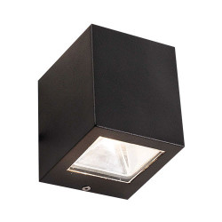 Bright Star Up And Down Facing Cube Led Wall Light - Black