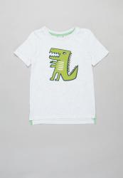 PoP Candy Younger Boys Styled Short Sleeve Tee - Wool White