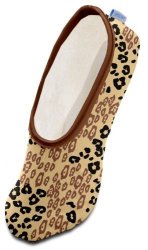 Snoozies Modern Animals Women's Lightweight Skinnies Footcovering Slippers Small Double Cheetah