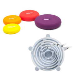 Silicone Stretch Lids - 6 Pack - & Silicone Food Huggers - 4 Pack - Set