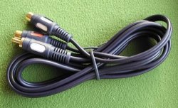 Cable Splitter Rca Male To 2X Females.