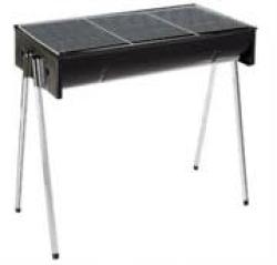 Metalix Large Braai Stand Easy To Assemble And Store Grid Size: 620 X 320MM Depth: 115MM Carbon Steel Height Off Groun