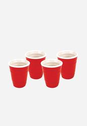 Big Mouth Red Cup Shot Glass Set