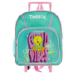 Kiddies 28CM Tweety Junior Trolley Backpack
