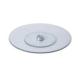 35CM Tempered Glass Lazy Suzan - Rotating Serving Tray