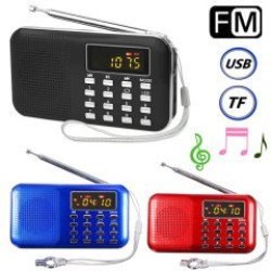 MINI Portable Lcd Digital Fm Radio Speaker USB Micro Sd Tf Card MP3 Music Player