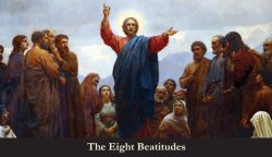 The Eight Beatitudes Holy Card