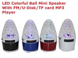 Portable Speakers Mini Speaker Sk Glowing Ball With Light Display