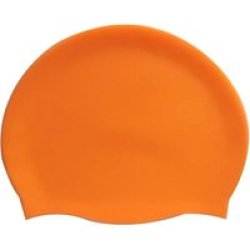 Senior Silicone Swimming Cap - Orange