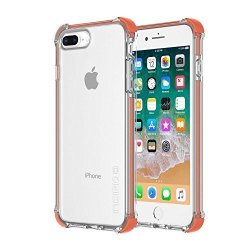 Incipio Reprieve Sport Series Case for iPhone 7 Plus 8 Plus in Coral & Clear