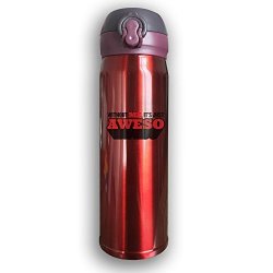 Stainless Water Bottle 500ML Design Without Me 2 2C ++2012 Sports Drinking Bottle Leak-proof Vaccum Cup Travel Mug With Bounce Cover Red