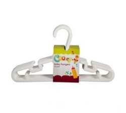 Cooey Baby Clothes Hangers White Set Of 60 Packed