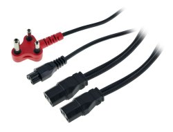 LinkQnet 2 X Iec F To 1 X Clover Dedicated Power Cable - 4M