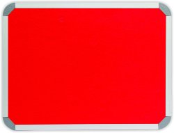 Info Board Aluminium Frame - 2400 1200MM - Red