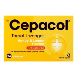 Cepacol Throat Lozenges Honey And Lemon 24 Lozenges
