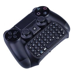 Bluetooth MINI Wireless Chatpad Message Game Controller Keyboard Chatpad For Sony Playstation PS4 Controller - Black