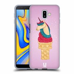 Head Case Designs Purple Unicones Soft Gel Case For Samsung Galaxy J6 Plus 2018