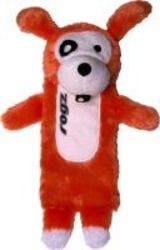 Rogz Small 200mm Thinz Plush Dog Toy in Orange