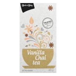 Pnp Vanilla Chai Tea 20EA