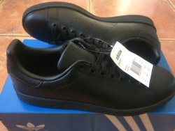 Adidas Mens Stan Smith Black UK 7