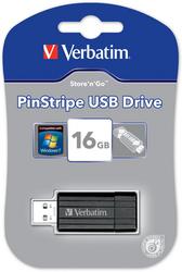 Verbatim Pinstripe Store n Go 16GB USB 2.0 Flash Drive