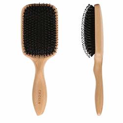 Hair Brush Chosin Boar Bristle Hair Brush Wooden Paddle Detangling Cushion Massage Hairbrush For Women Men Kids Girls Good For Thin Thick Dry Damaged