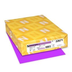 Astrobrights Color Paper 8.5 X 11 24 Lb 89 GSM Planetary Purple 500 Sheets