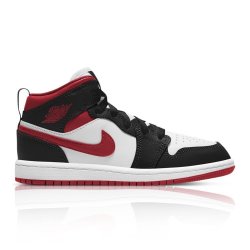 Jordan Air Kids 1 Mid White red Sneaker