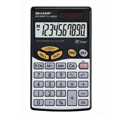 Sharp EL-480SB Business Calculator - Black & Silver