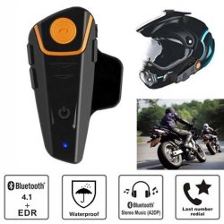 Bluetooth BT-S2 Motorcycle Helmet Headset MP3 Microphone Waterproof New