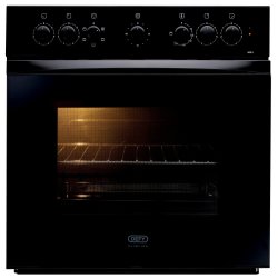 Defy 60CM Oven And Solid Hob Black