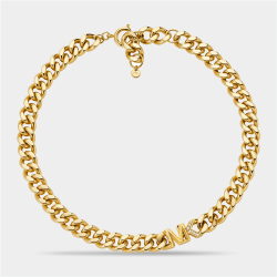Kors Mk Collection Gold Plated Collar Necklace