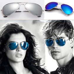 Mirrored Aviator Sunglasses - Summer Fashion Style - Bulk Purchase Of 4 Pairs