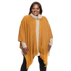 Donnay Plus Size Shimmer Cover Up Wrap - Tan gold