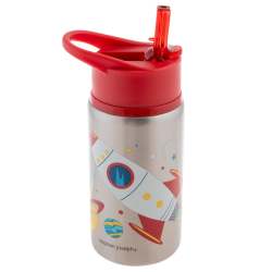 Stainless Steel Water Bottle With Flip Top Lid - Space