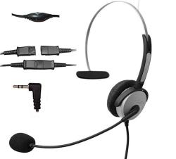 Voistek Corded Binaural Call Center Telephone Headset Noise Cancelling Headphone With Flexible Microphone For Cisco Linksys Polycom Panasonic Office Deskphone Dect Cordless And Cell